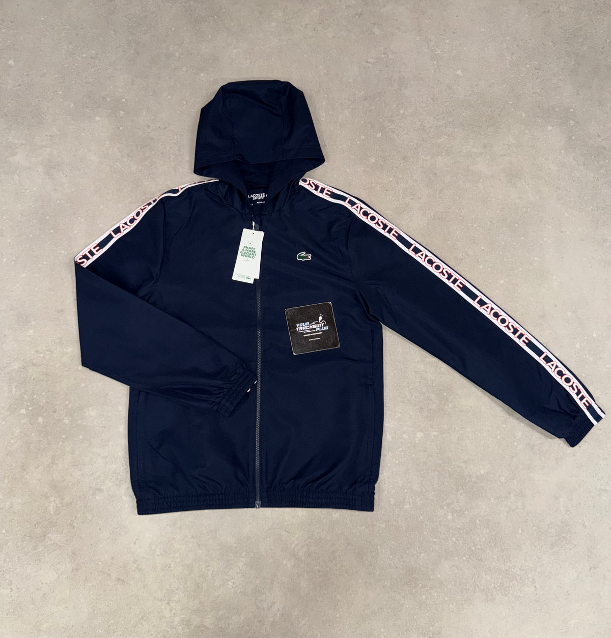 LACOSTE TRACKSUIT NAVY BLUE // THE LATEST