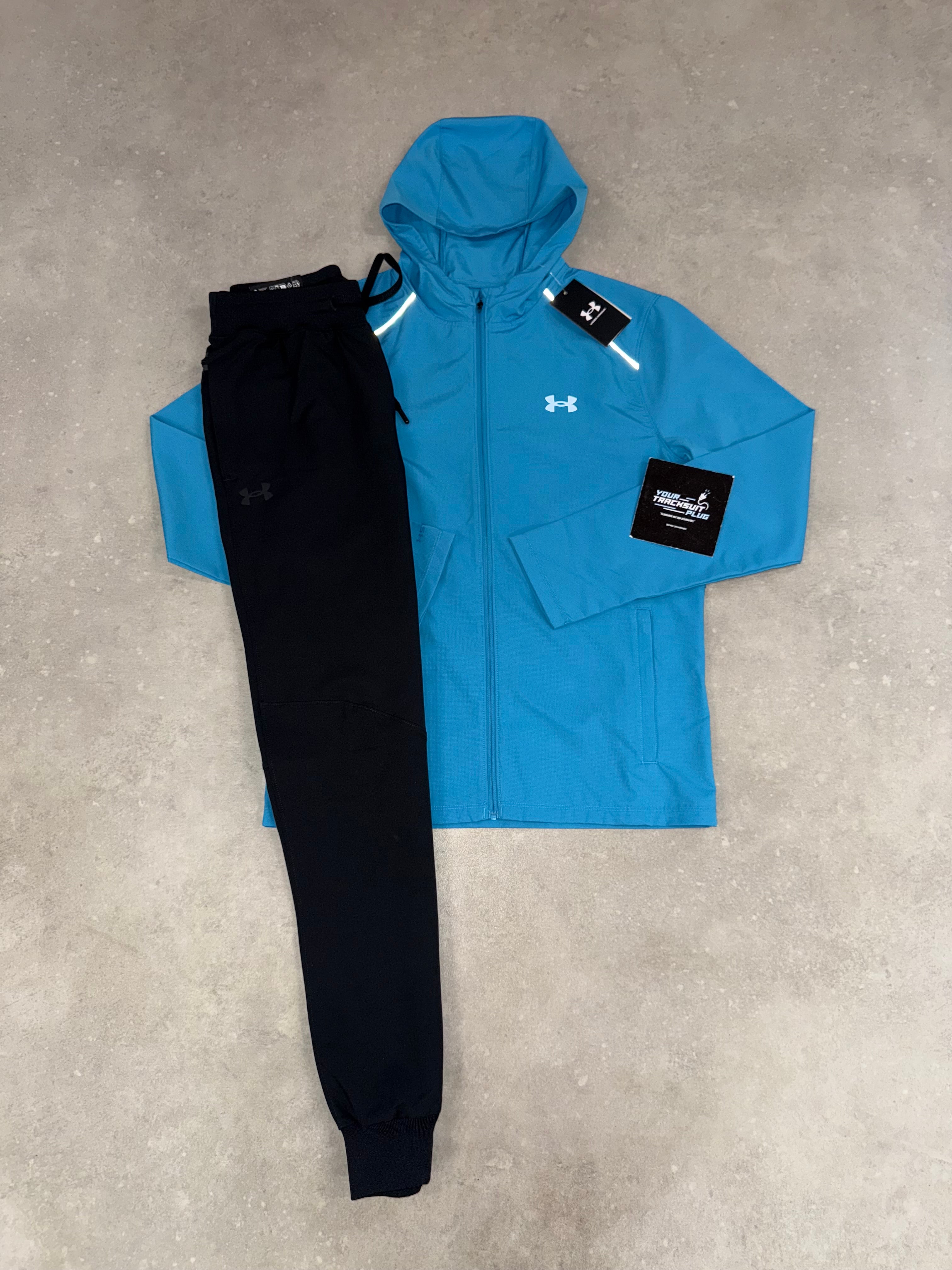UNDER ARMOUR TRACKSUIT // BLACK & BLUE
