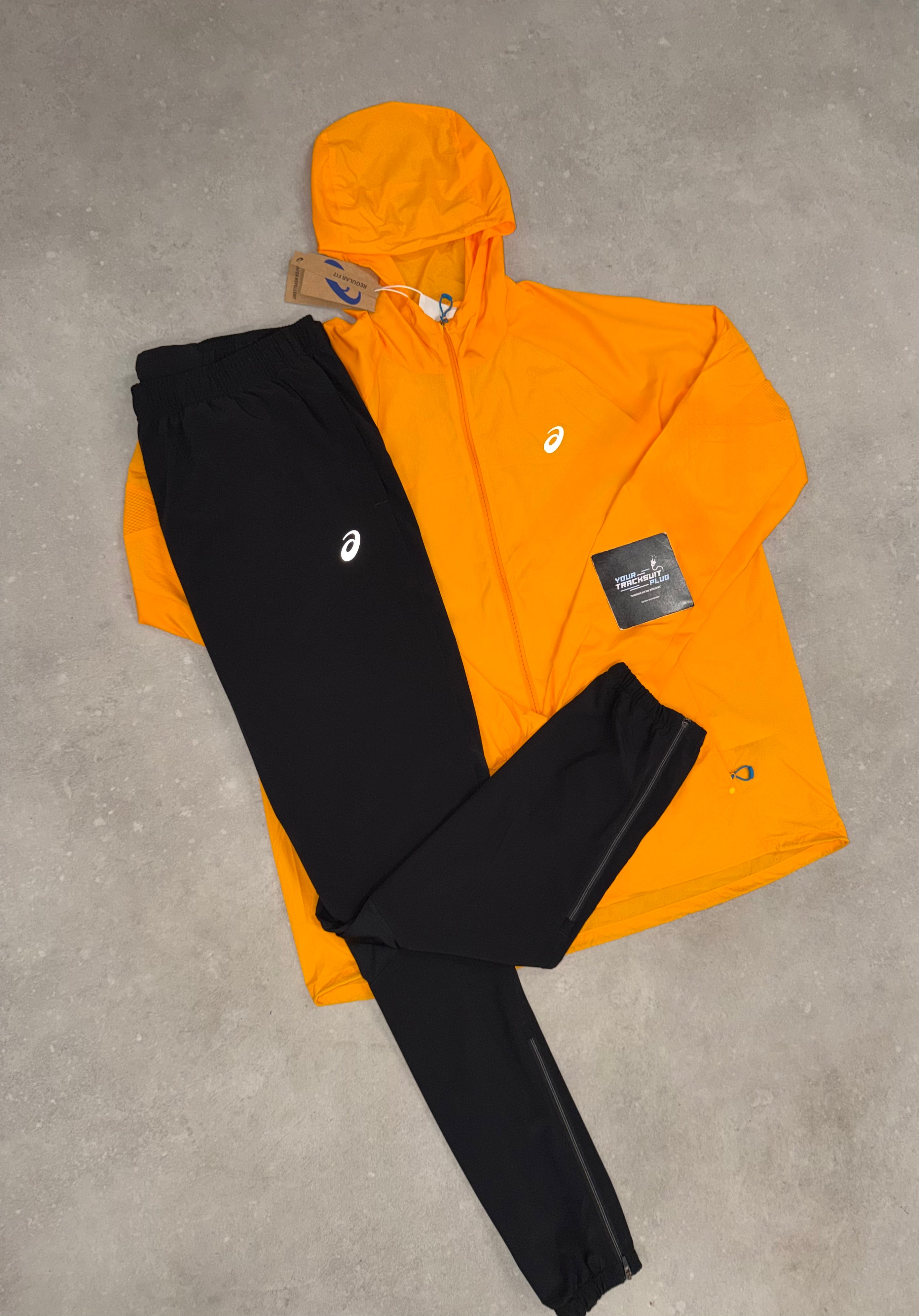 ASICS ORANGE & BLACK TRACKSUIT