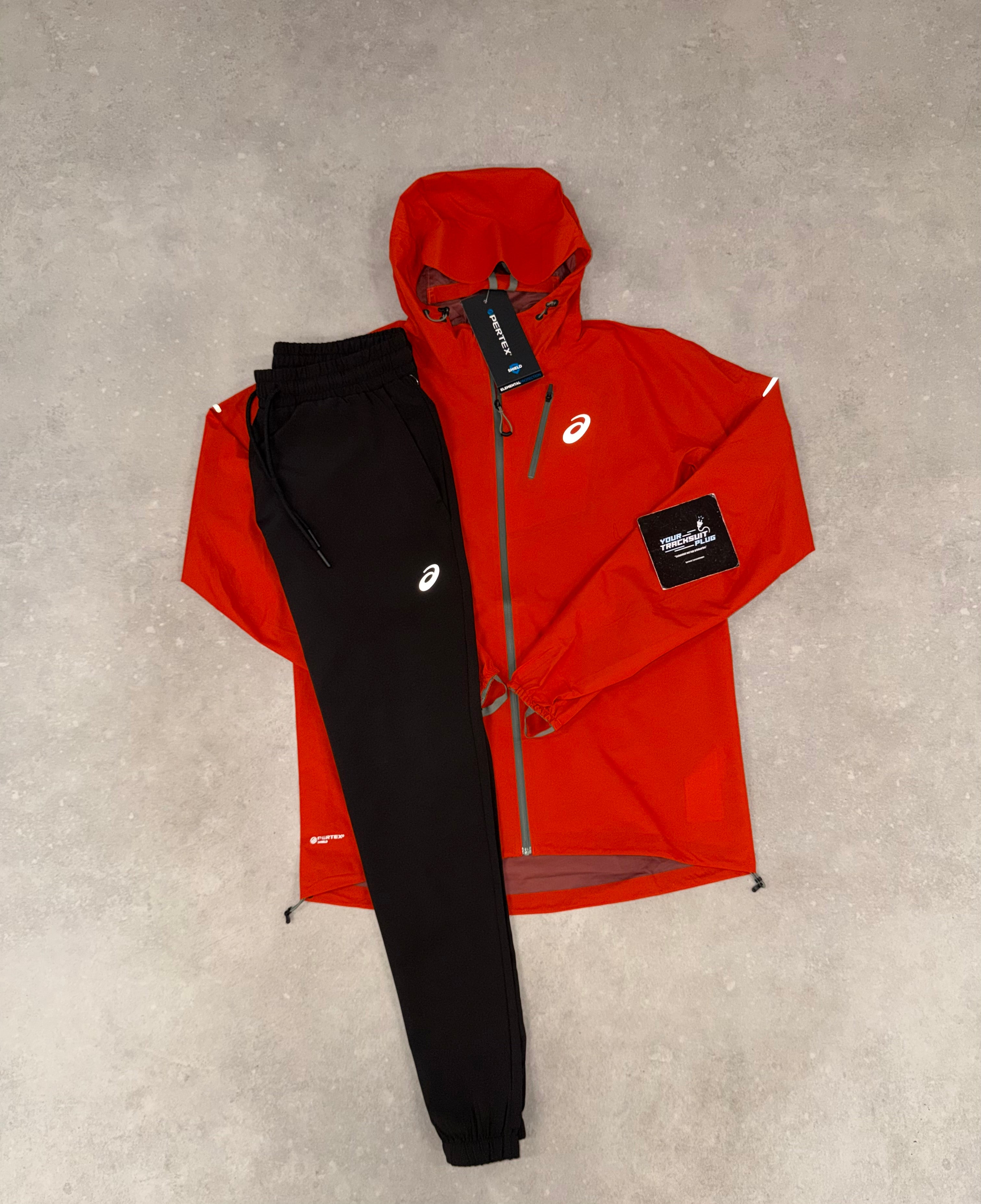 ASICS SOFT-SHELL ORANGE TRACKSUIT // VERY EXCLUSIVE