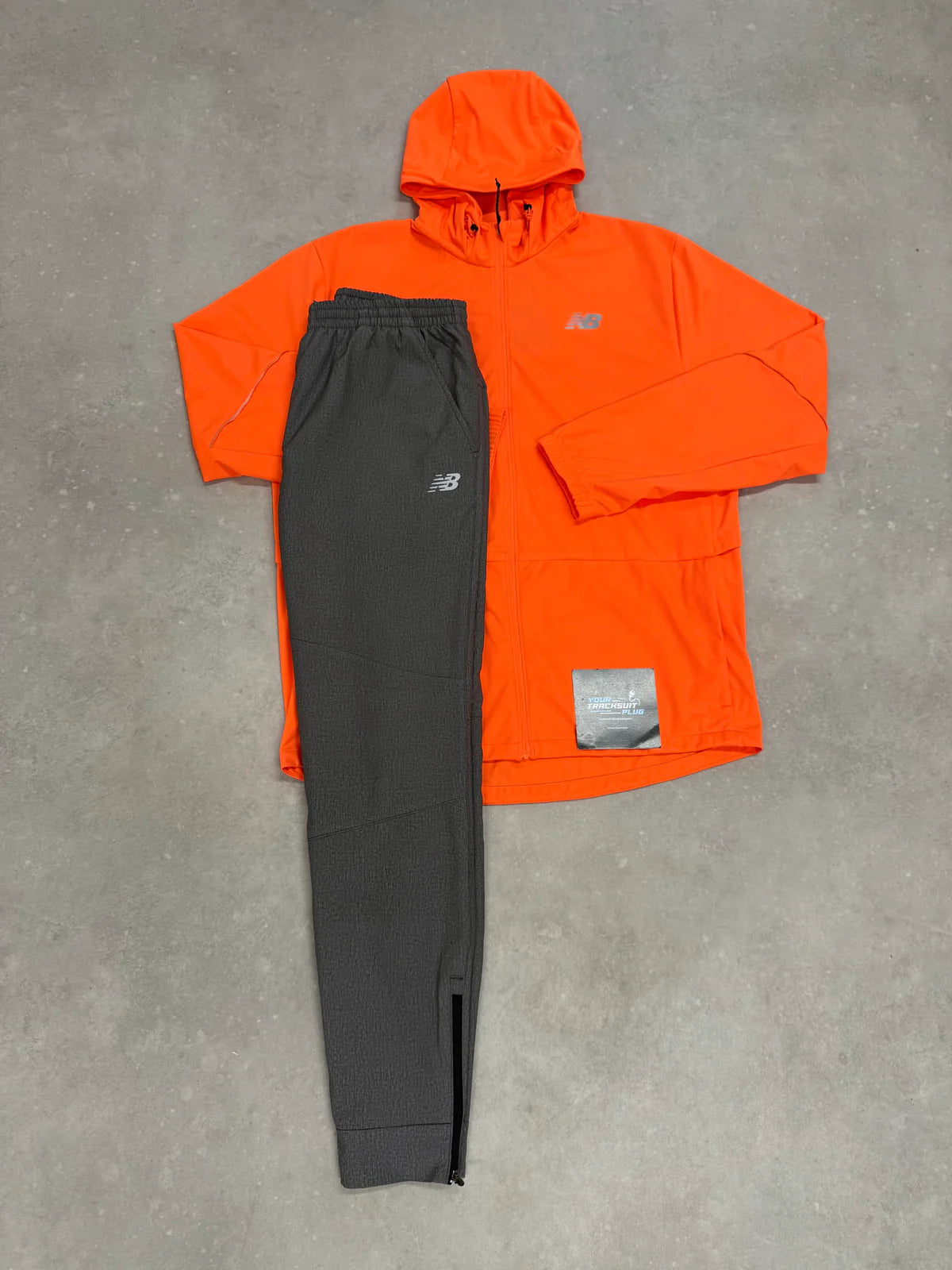 NEW BALANCE TRACKSUIT // VERY EXCLUSIVE  ORANGE & GREY