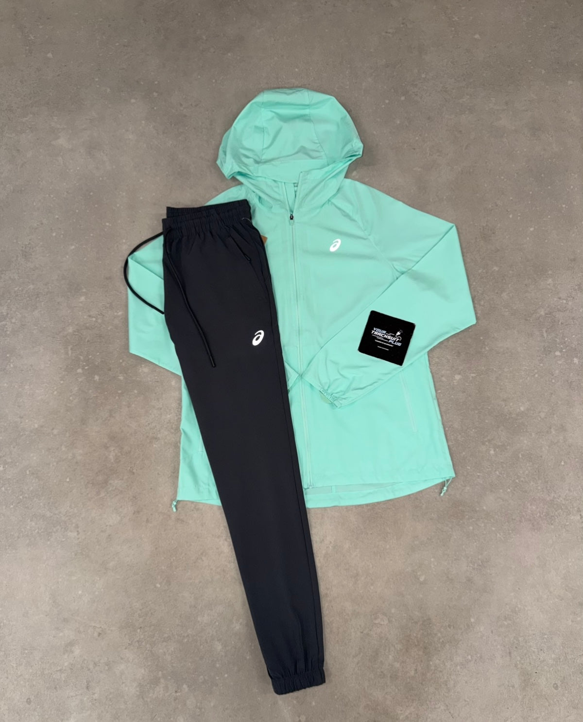 ASICS TURQUOISE & GREY TRACKSUIT // VERY VERY EXCLUSIVE