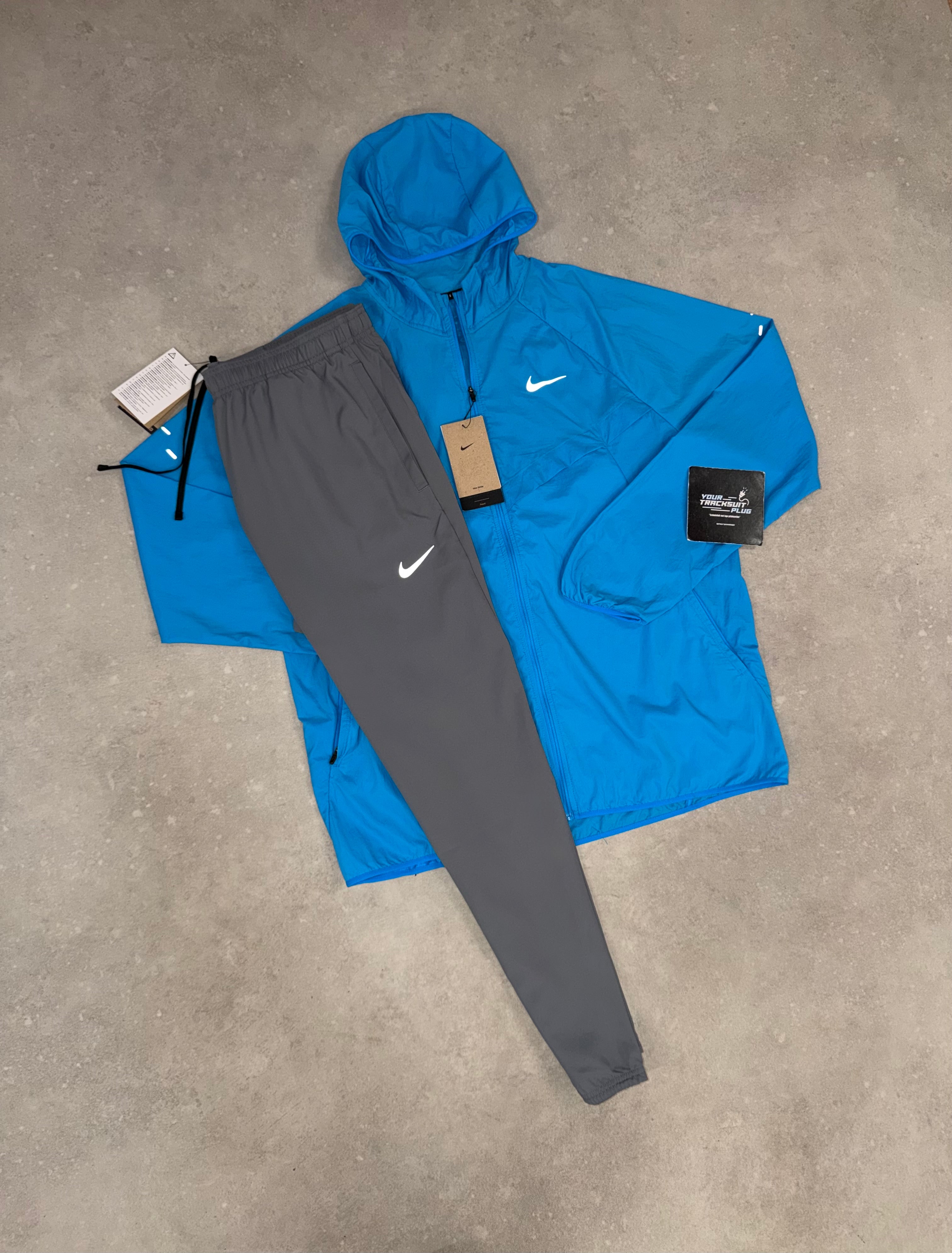 NIKE BLUE & GREY TRACKSUIT // THE LATEST