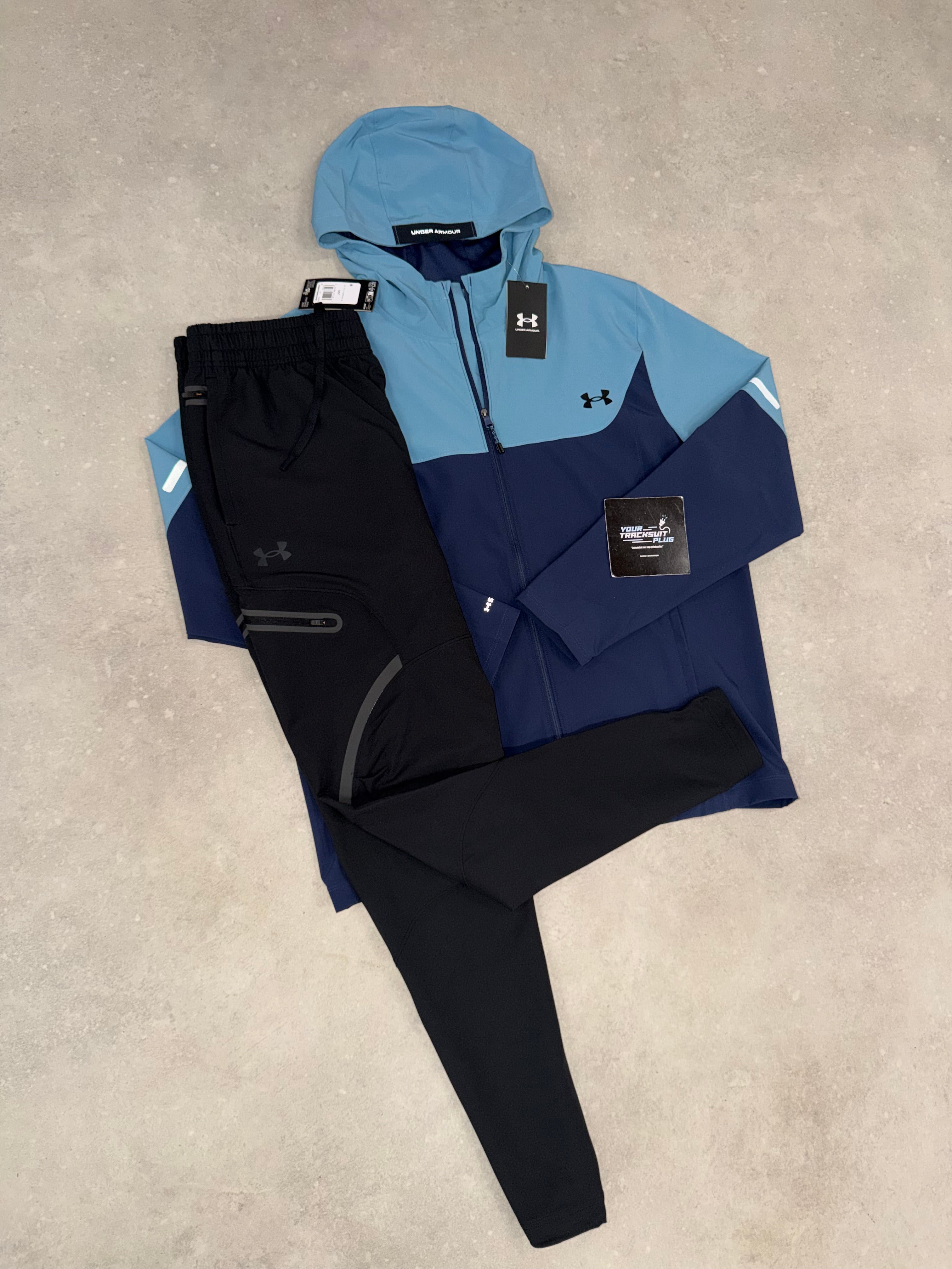 UNDER ARMOUR TRACKSUIT BLUE & BLACK