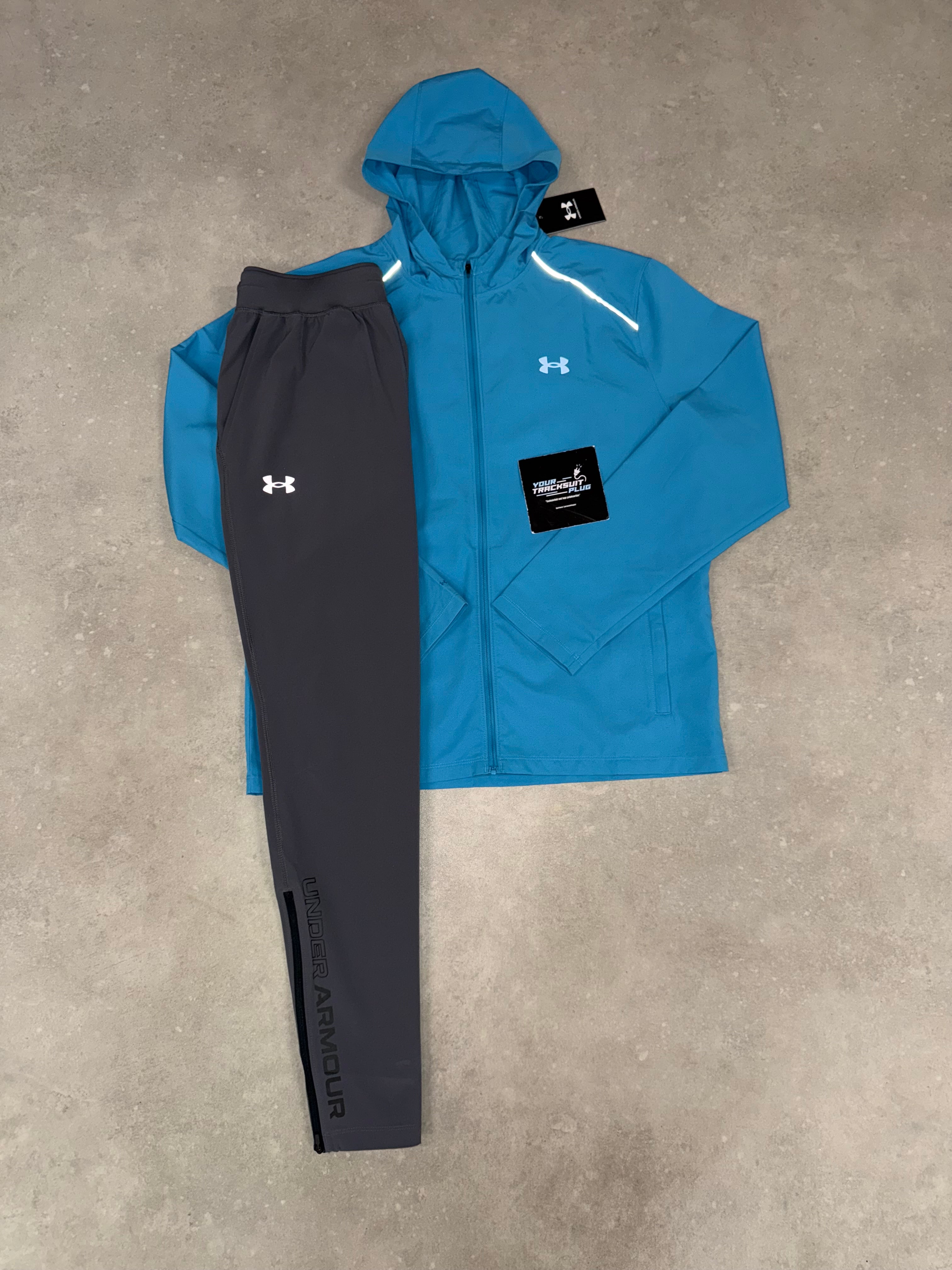 UNDER ARMOUR TRACKSUIT BLUE & GREY