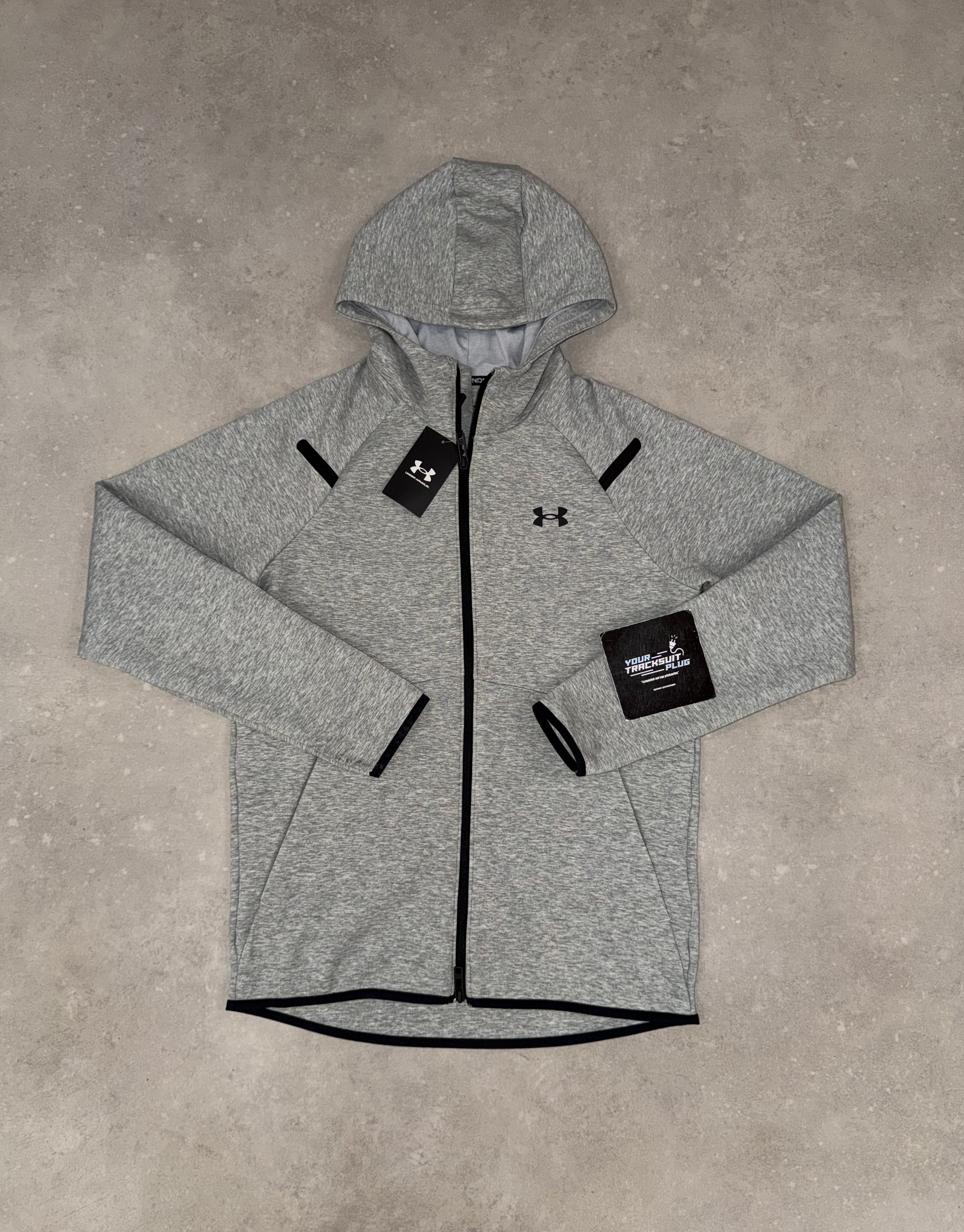 UNDER ARMOUR TECH FLEECE TRACKSUIT GREY