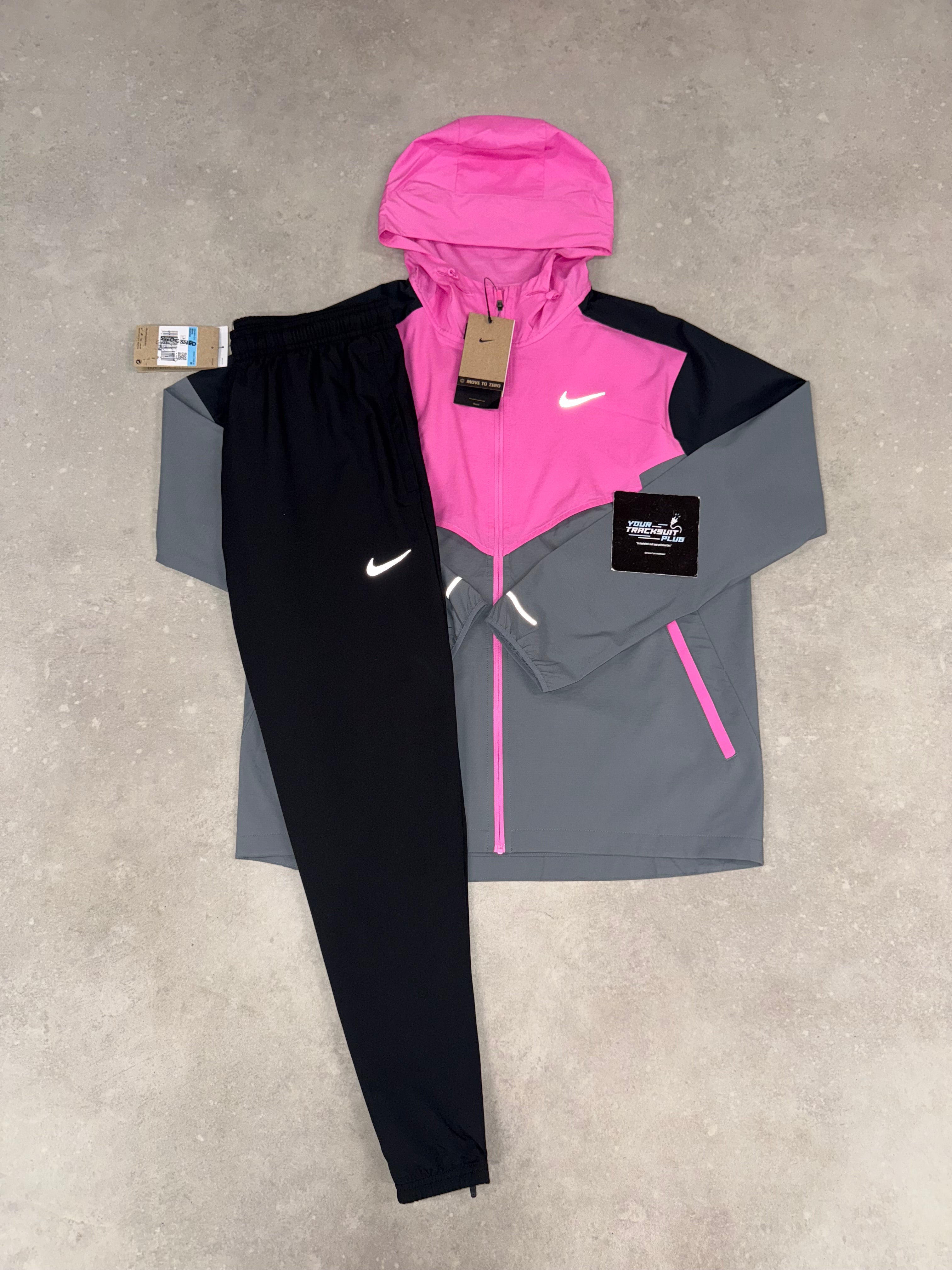 NIKE MILER TRACKSUIT PINK & BLACK