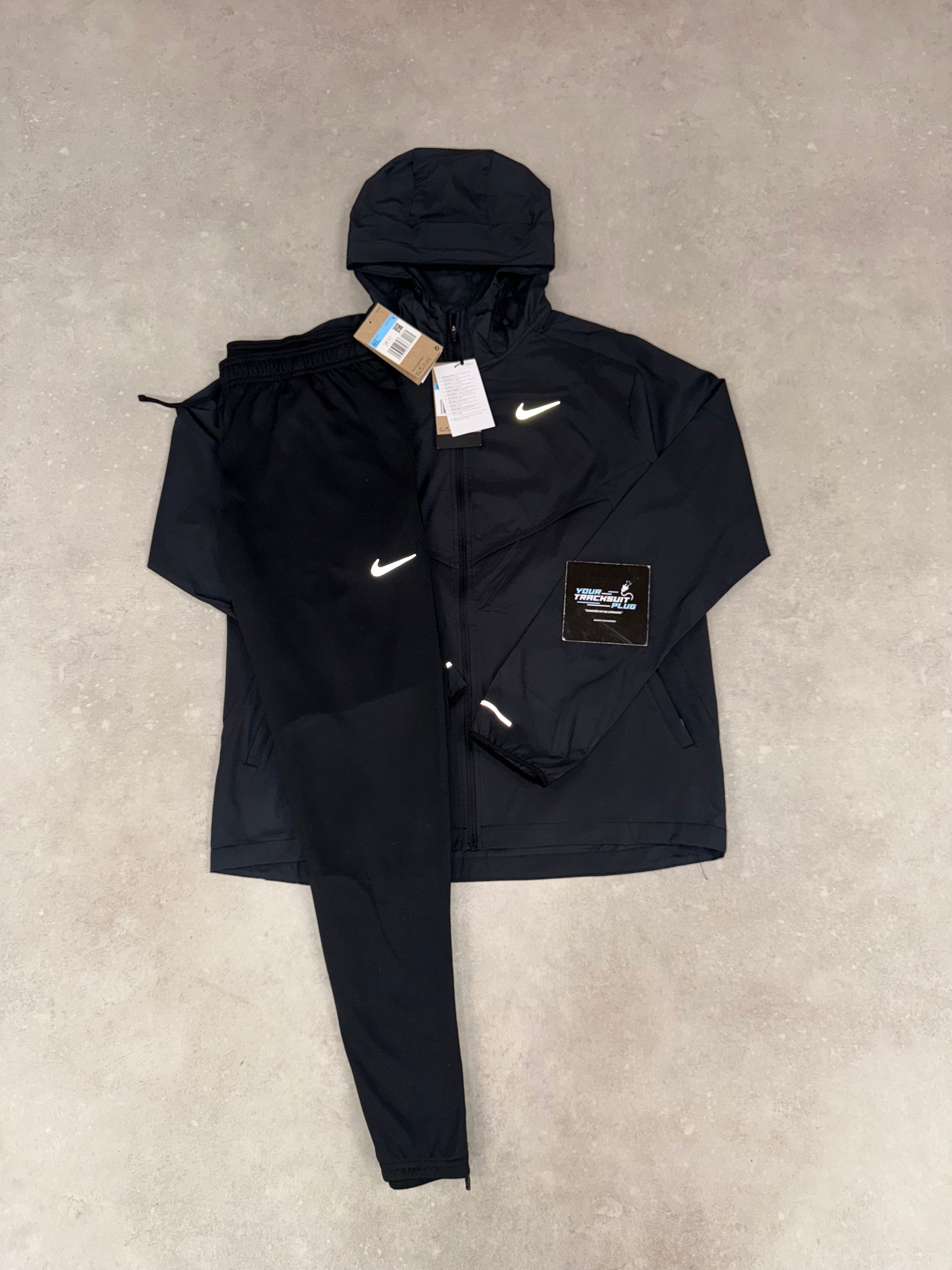 NIKE MILER TRACKSUIT BLACK ON BLACK