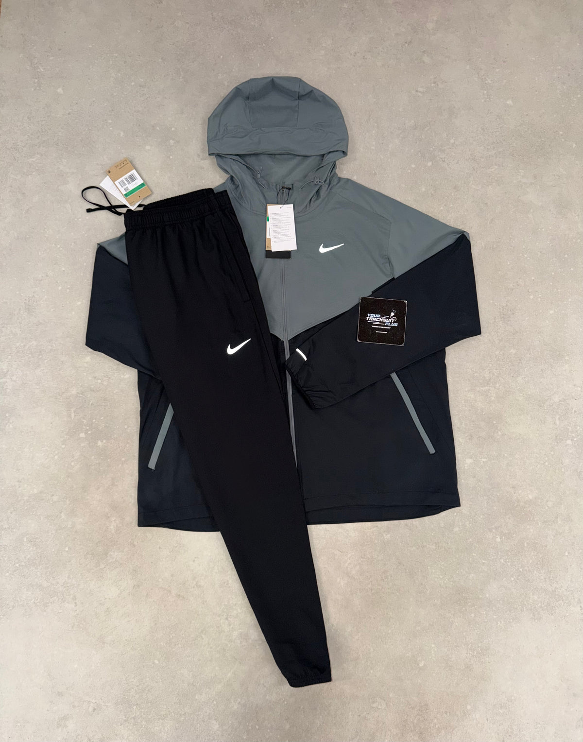 NIKE MILER TRACKSUIT GREY & BLACK // THE LATEST