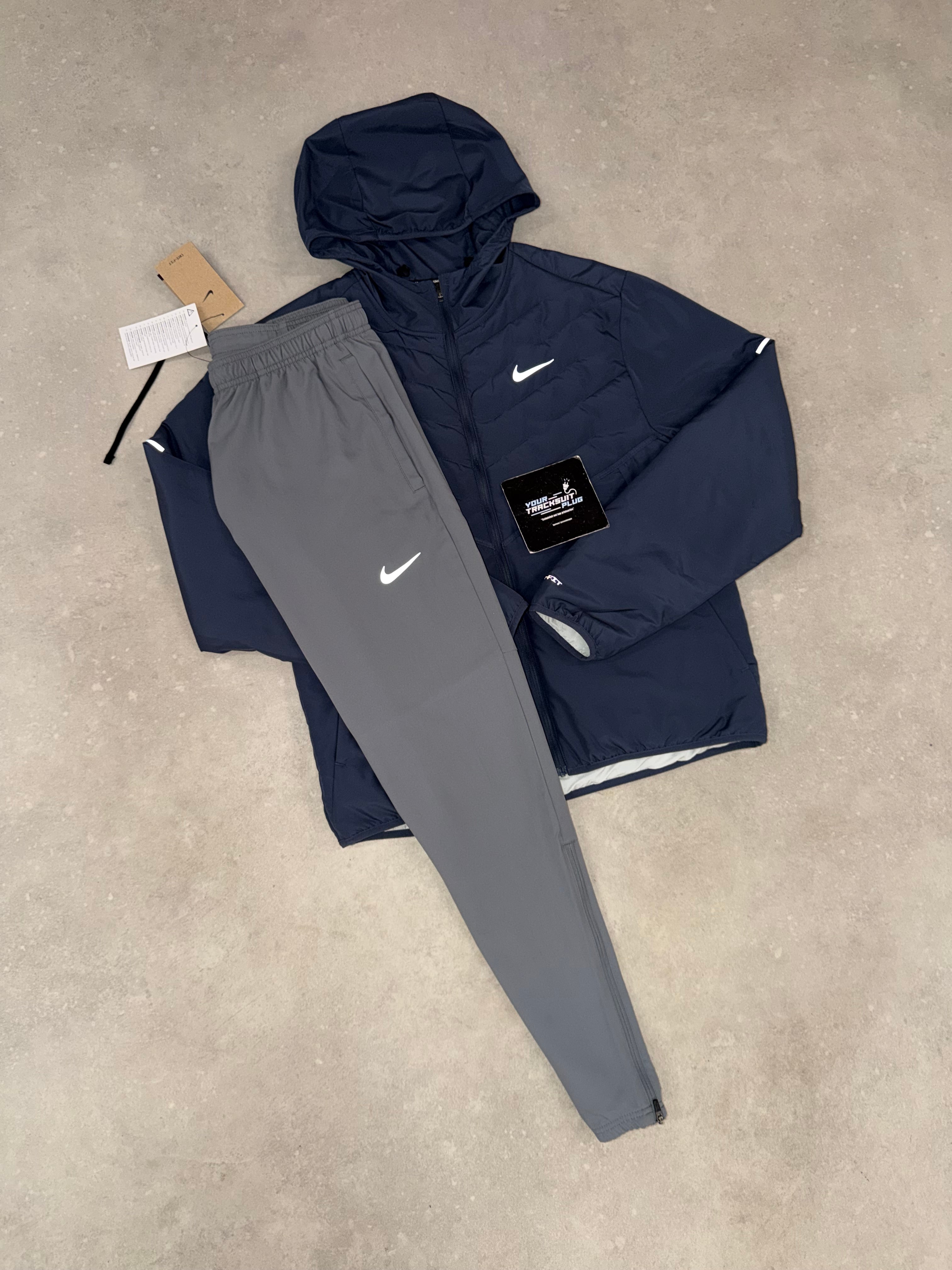 NIKE TRACKSUIT GREY & BLUE // VERY EXCLUSIVE