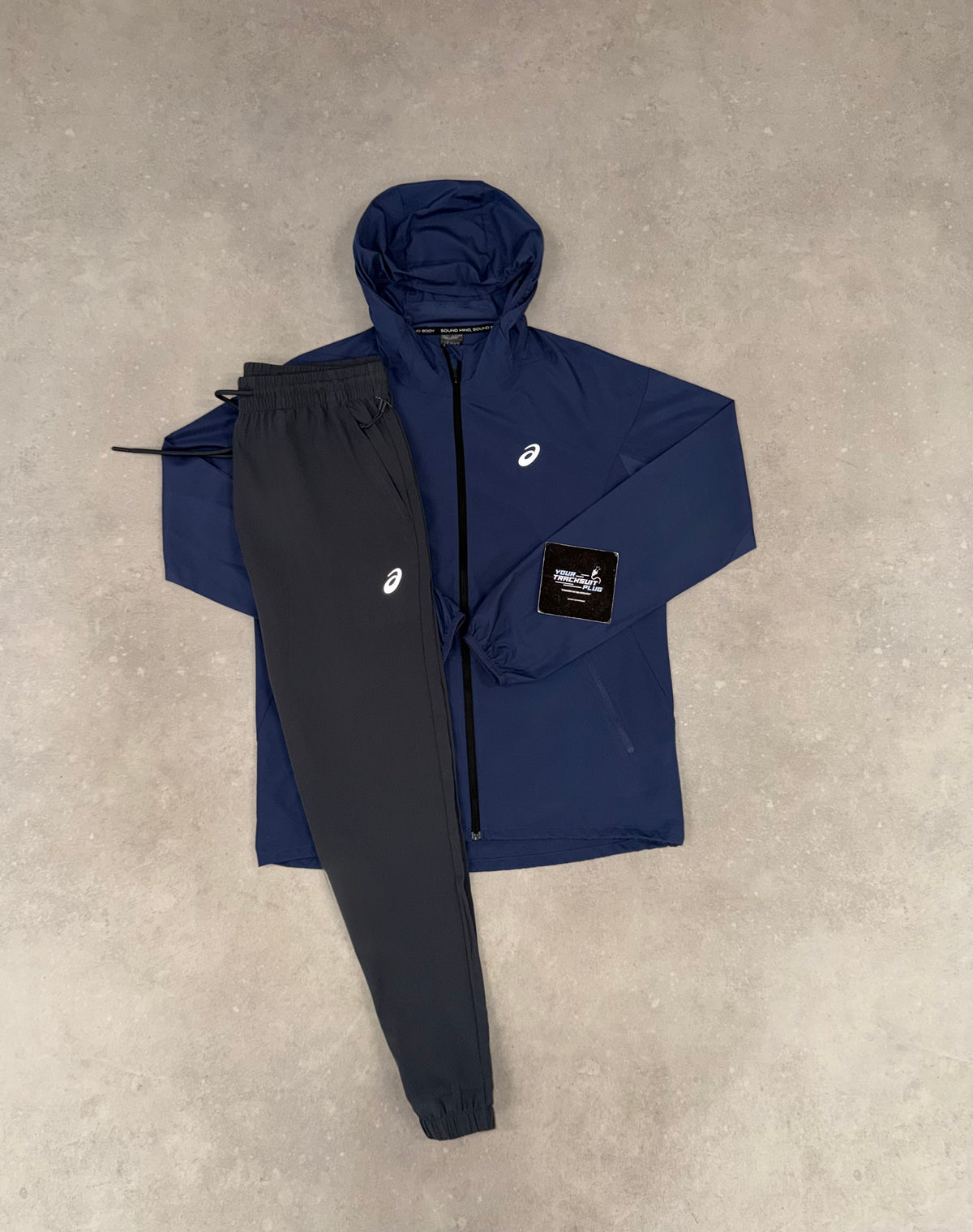 ASICS TRACKSUIT BLUE & GREY // VERY EXCLUSIVE
