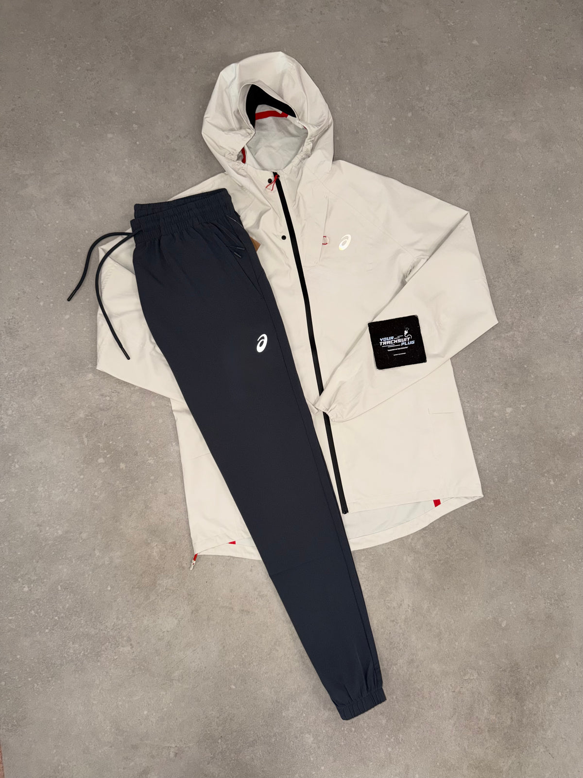 ASICS SOFT-SHELL CRÈME & GREY TRACKSUIT // EXCLUSIVE EDITION