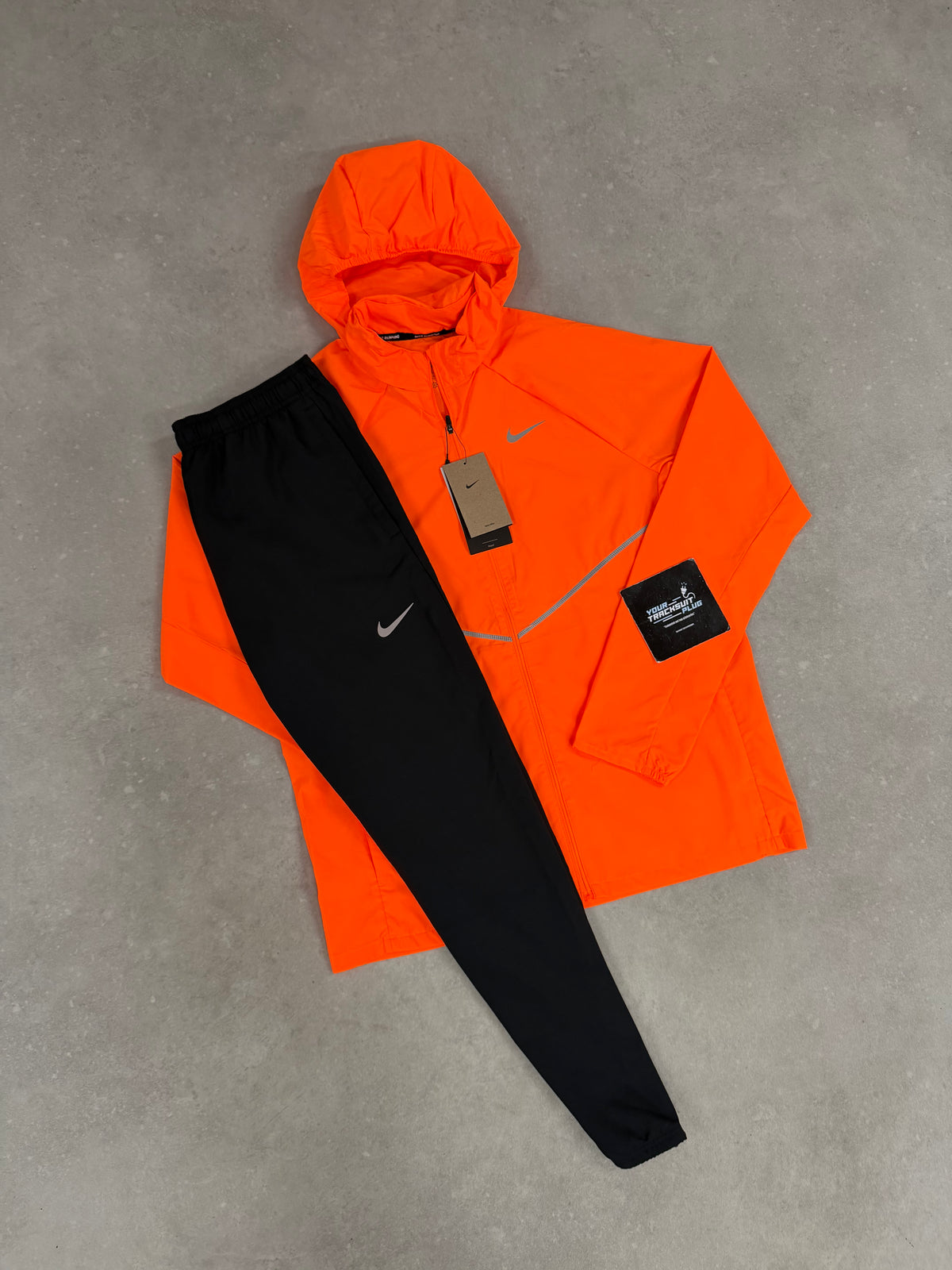 NIKE MILER ORANGE & BLACK TRACKSUIT // THE LATEST