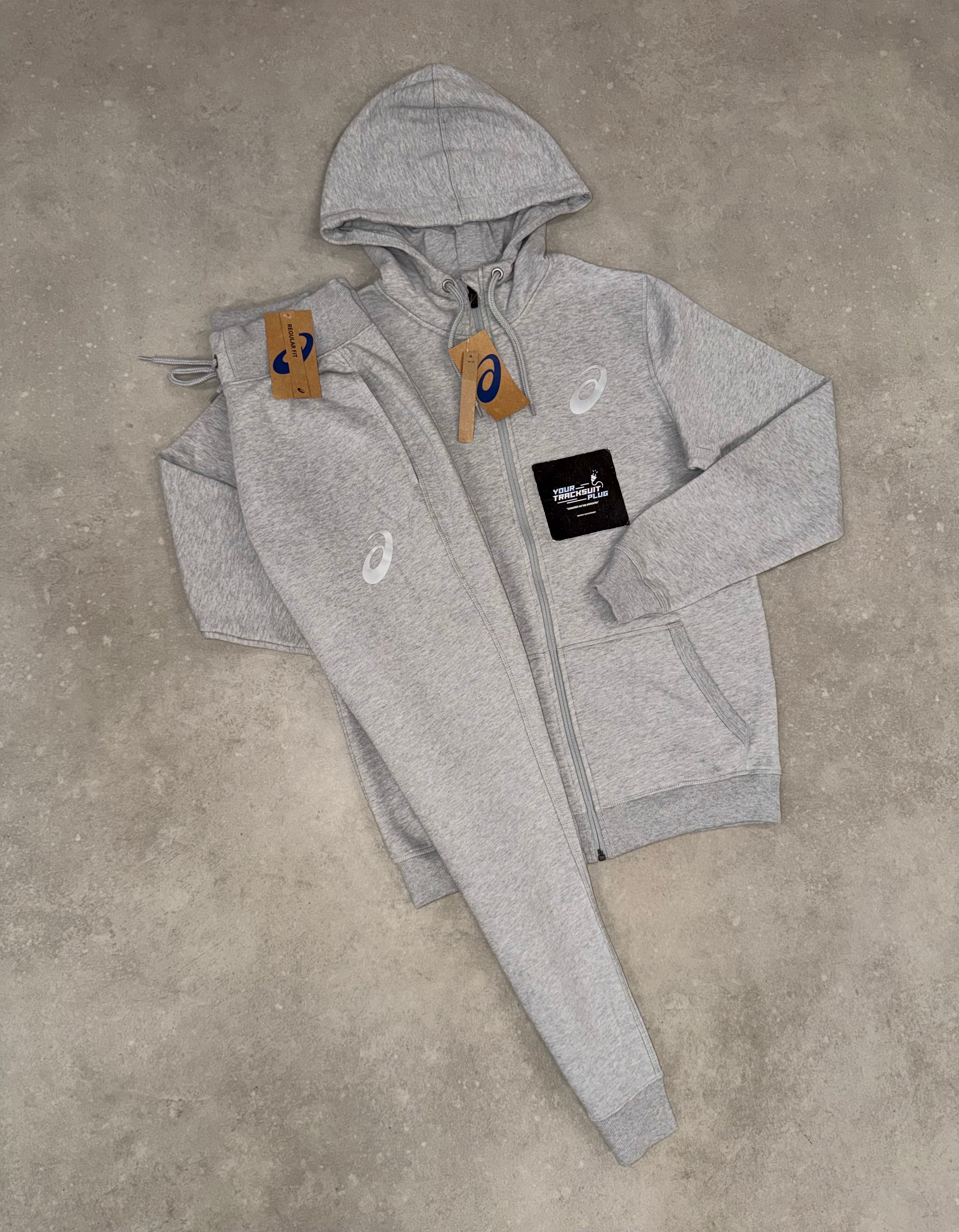 ASICS GREY FLEECE TRACKSUIT