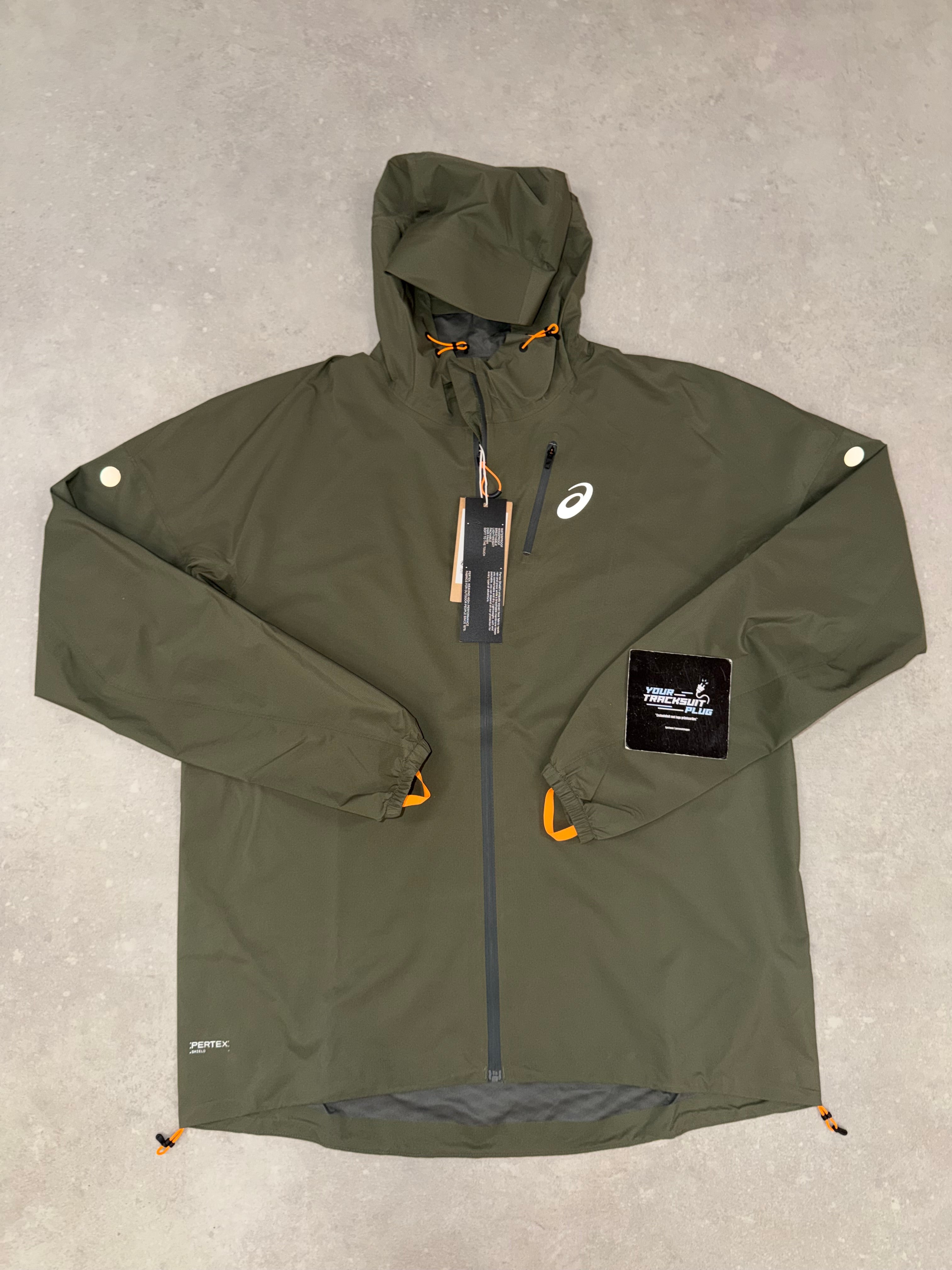 ASICS SOFT-SHELL TRACKSUIT GREEN & BLACK // THE LATEST