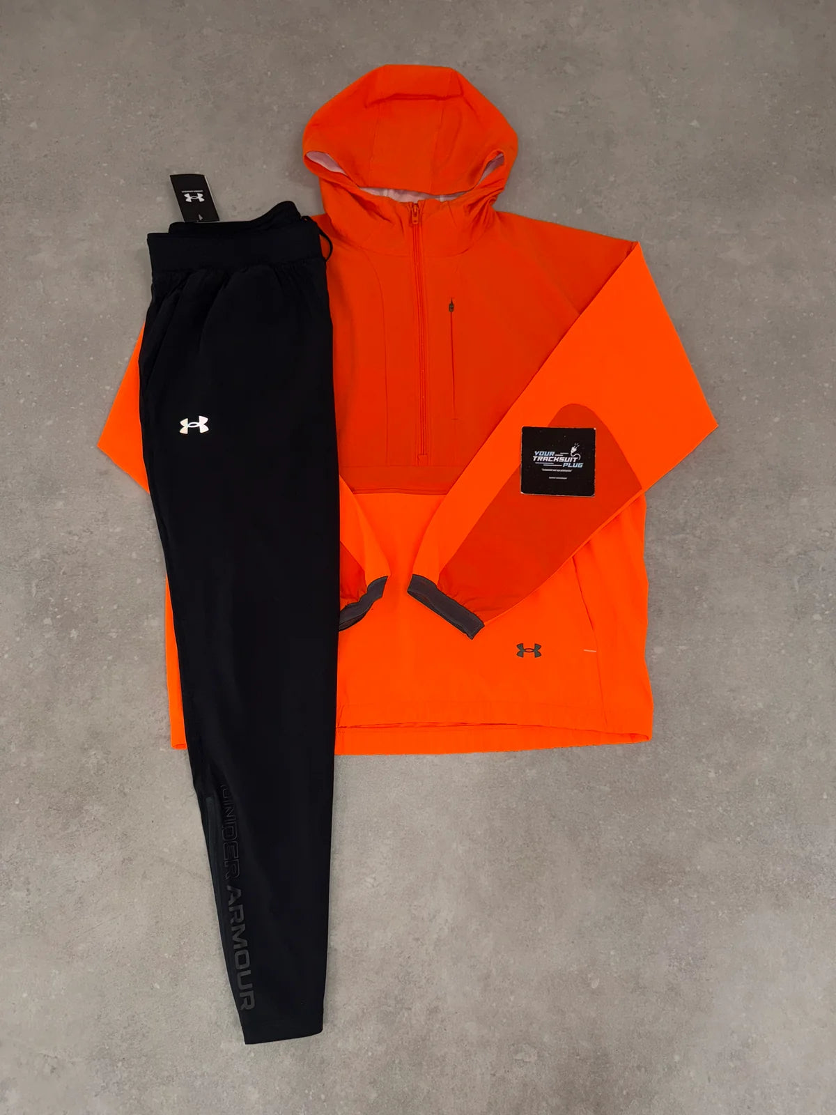 UNDER ARMOUR TRACKSUIT ORANGE & BLACK // VERY EXCLUSIVE