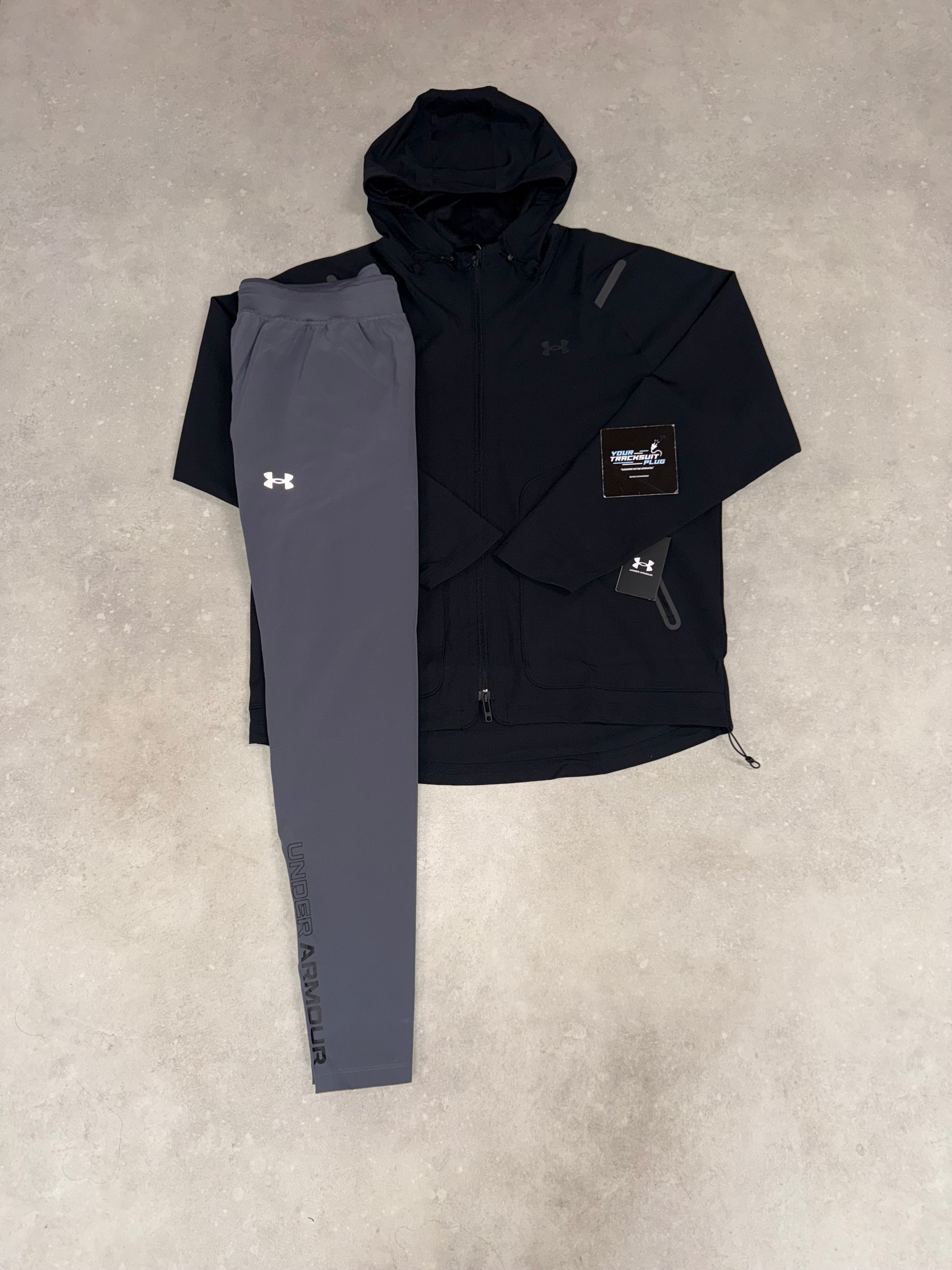 UNDER ARMOUR TRACKSUIT // BLACK & GREY