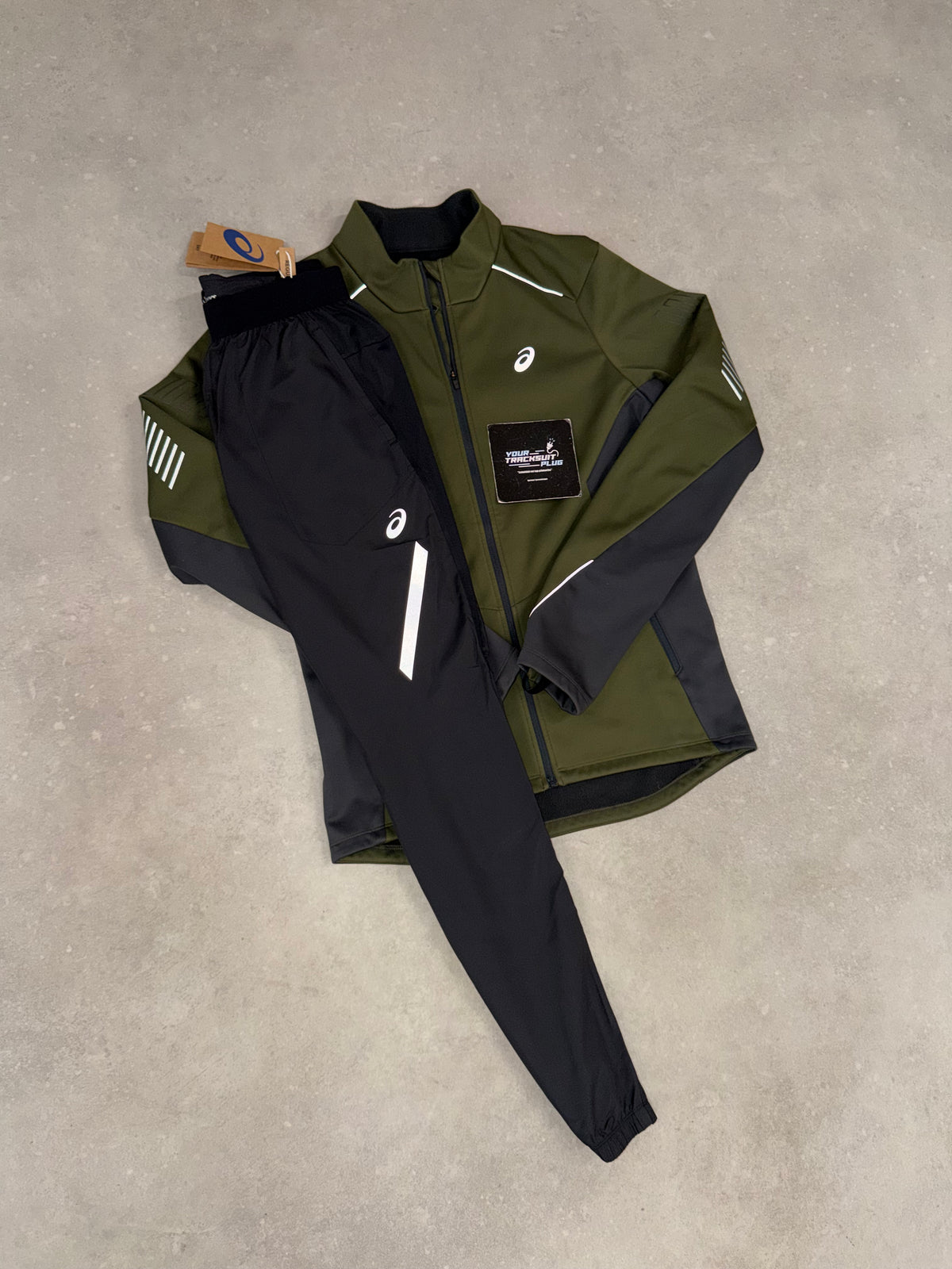 ASICS SOFT-SHELL LITE SHOW  GREEN & BLACK TRACKSUIT // VERY EXCLUSIVE