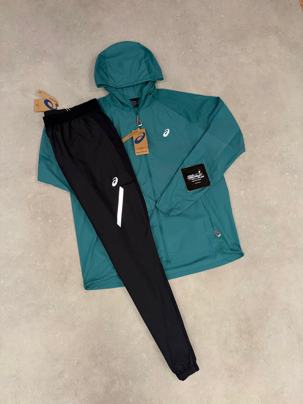 ASICS TRACKSUIT BLACK & GREEN // LIMITED EDITION