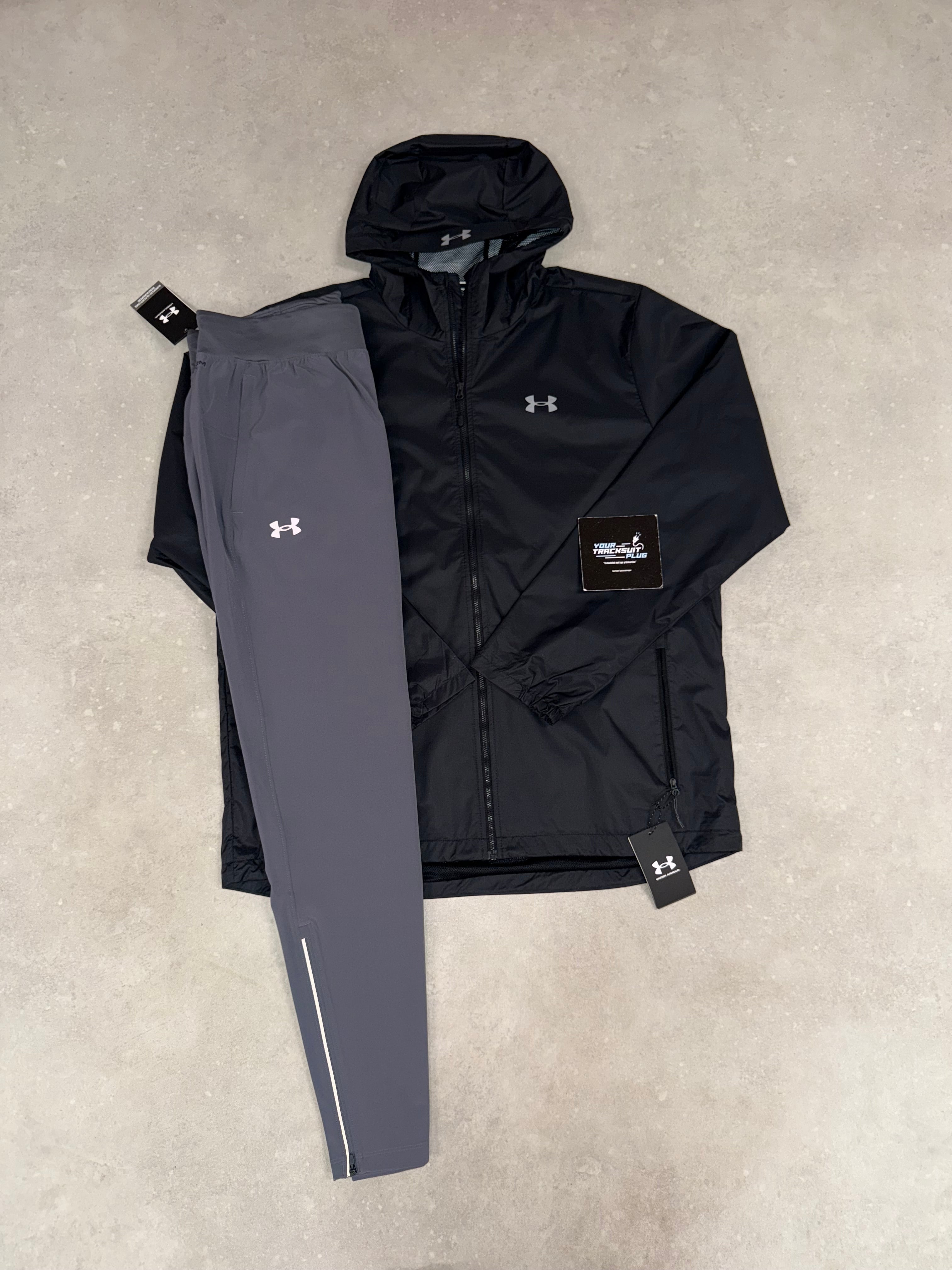 UNDER ARMOUR TRACKSUIT // BLACK & GREY