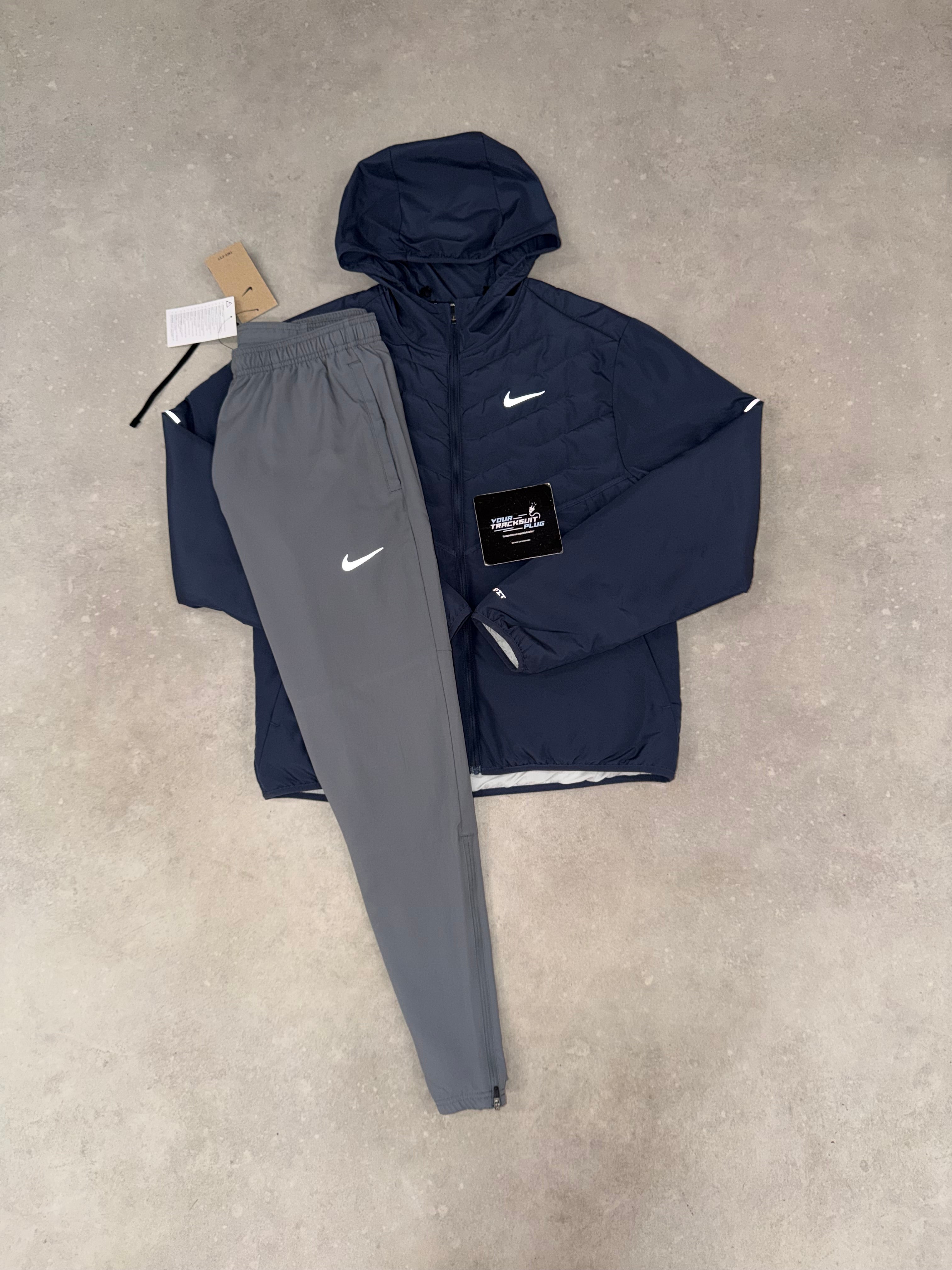 NIKE TRACKSUIT GREY & BLUE // VERY EXCLUSIVE