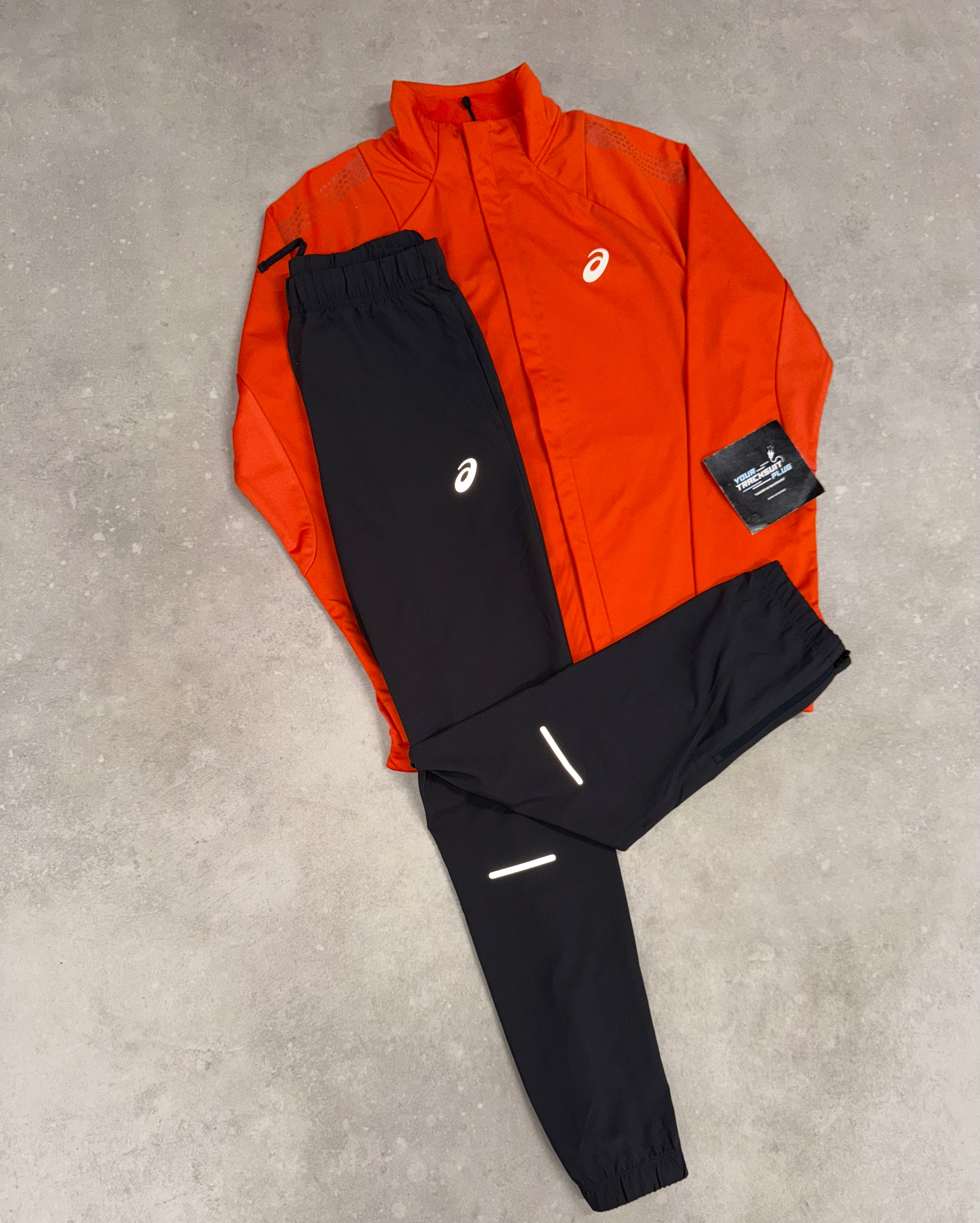 ASICS ORANGE SOFT-SHELL TRACKSUIT // VERY EXCLUSIVE