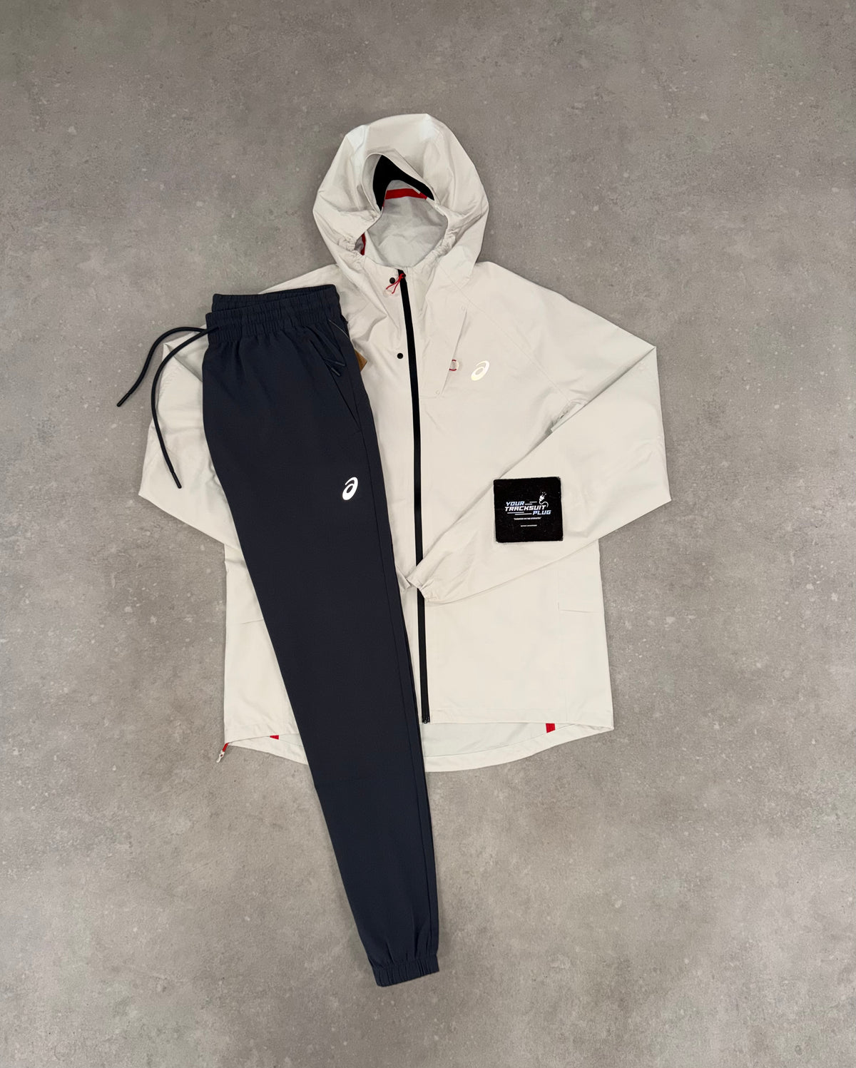ASICS SOFT-SHELL CRÈME & GREY TRACKSUIT // EXCLUSIVE EDITION