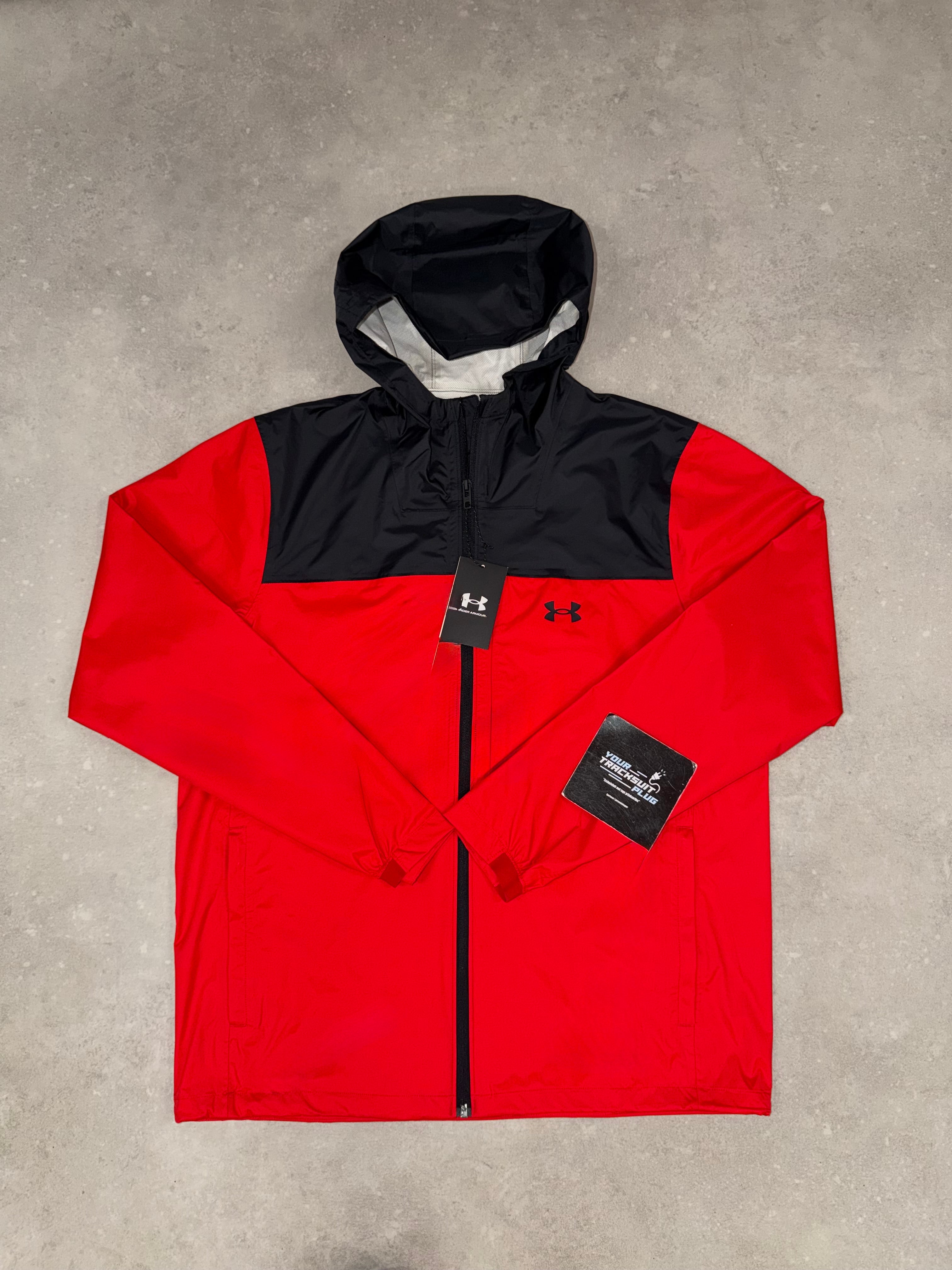 UNDER ARMOUR RED & BLACK TRACKSUIT // EXCLUSIVE