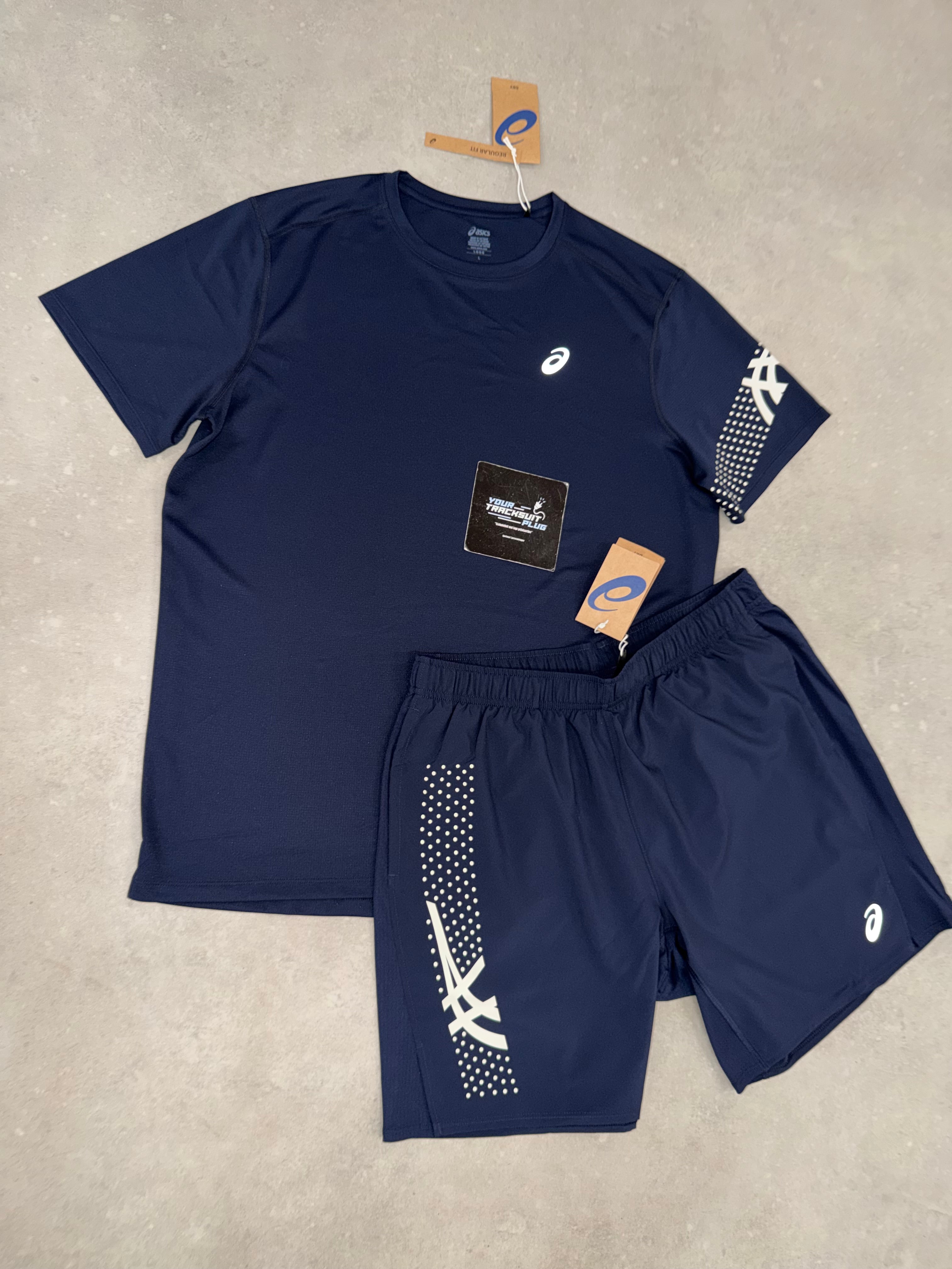 ASICS NAVY BLUE SUMMER SET // THE LATEST