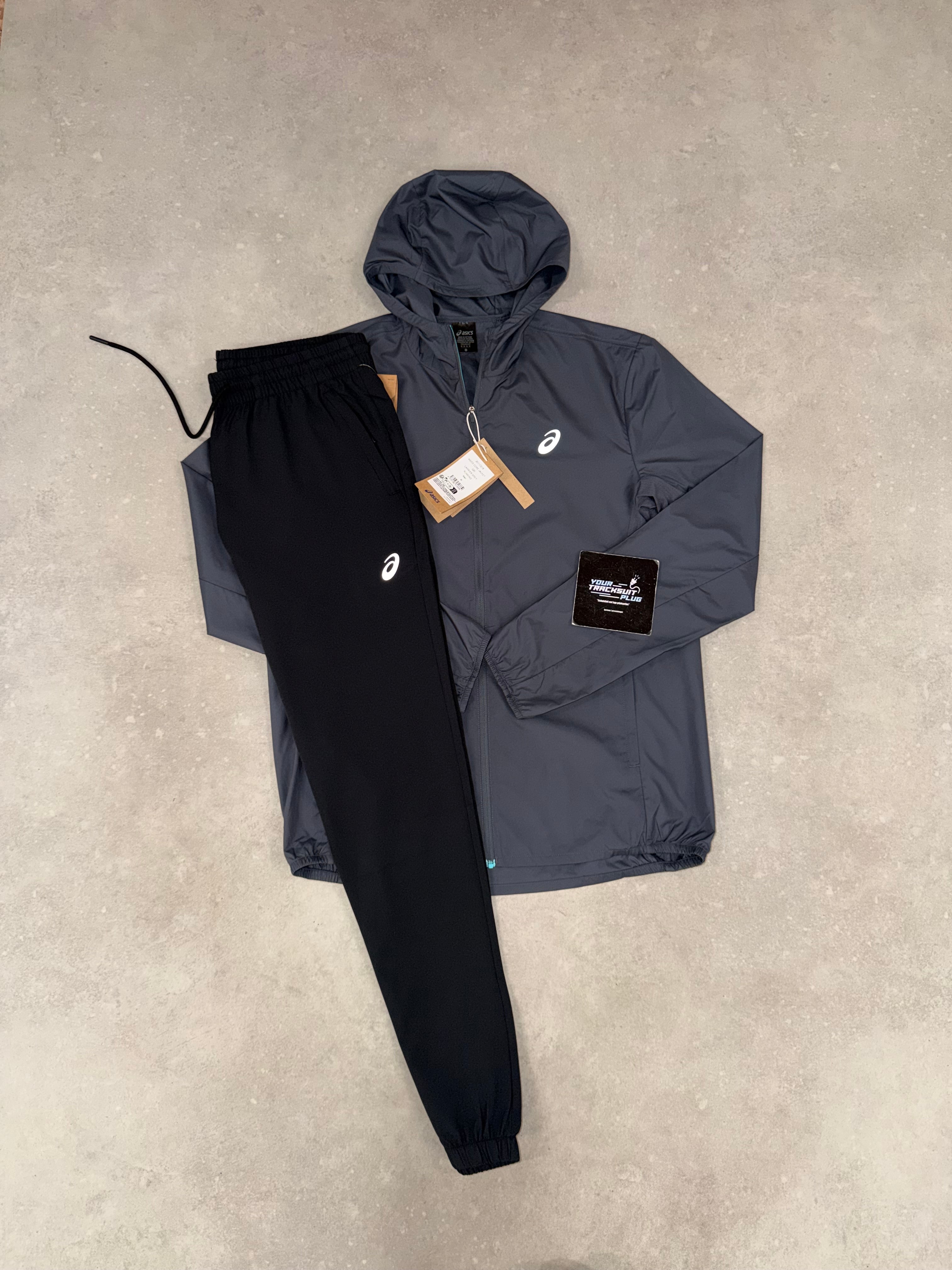 ASICS GREY , BABY BLUE & BLACK TRACKSUIT // LIMITED EDITION