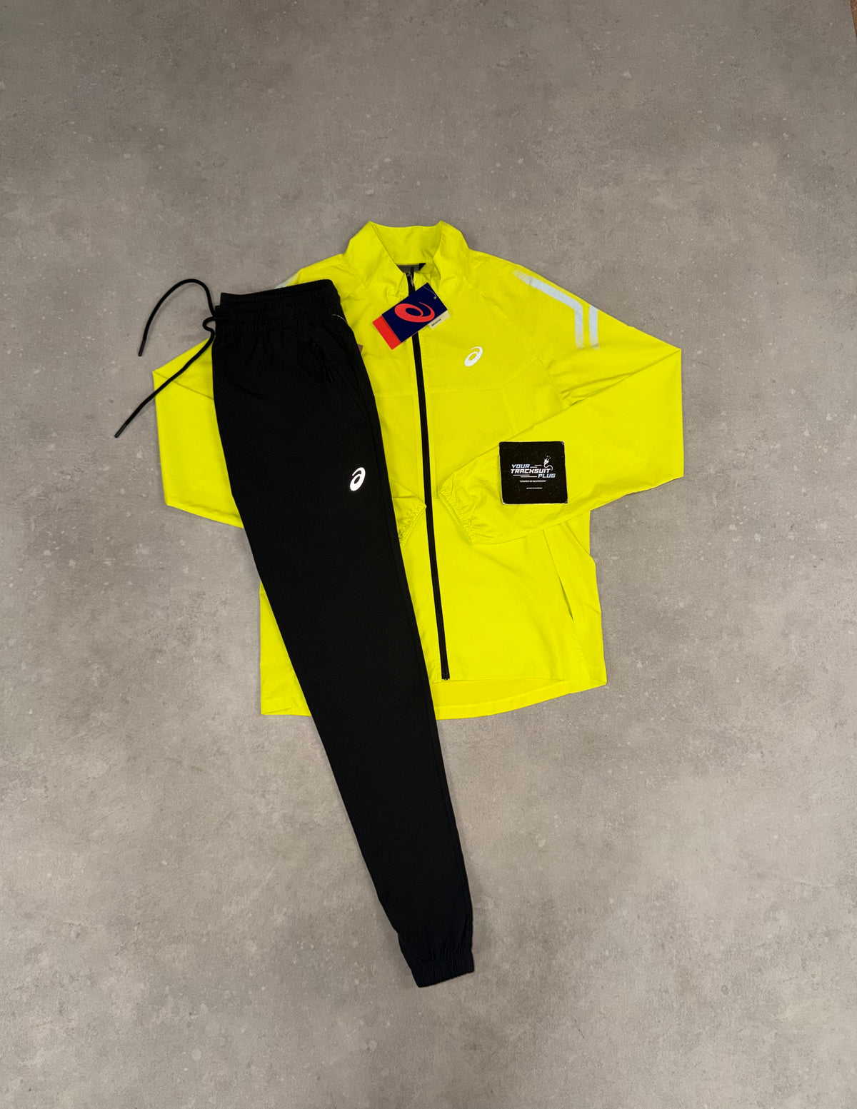 ASICS LITE SHOW YELLOW & BLACK TRACKSUIT // VERY VERY EXCLUSIVE