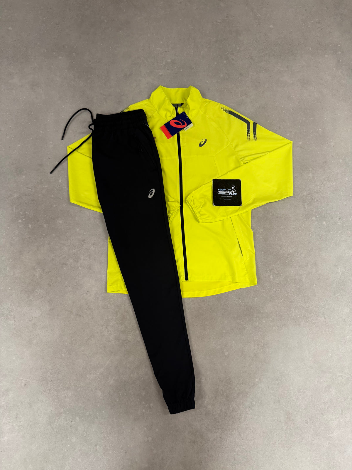 ASICS LITE SHOW YELLOW & BLACK TRACKSUIT // VERY VERY EXCLUSIVE